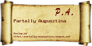 Partelly Augusztina névjegykártya